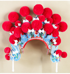 古装京剧戏曲影楼武旦刀马旦穆桂英女将军盔帽七星额子绒球凤冠