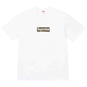 Supreme SS24 SHANGHAI BOX LOGO TEE 上海店开业限定豹纹短袖T恤