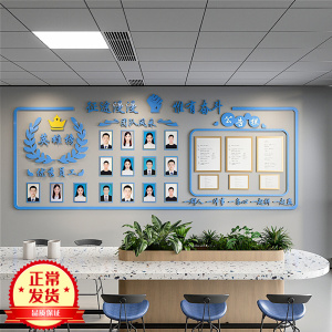 办公室优秀员工文化墙贴团队风采展示装饰企业公司形象公告栏立体