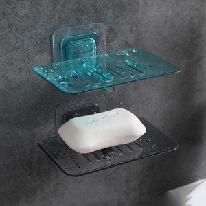 肥皂盒吸盘壁挂式创意免打孔香皂盒塑料沥水盒卫生间家用香皂架托