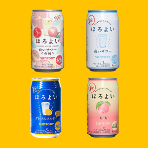 日本进口三得利和乐怡horoyoi微醺预调鸡尾酒350ml*4罐