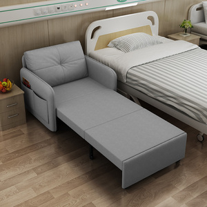 医院陪护床单人可折叠多功能储物可伸缩简易两用科技布免洗沙发床