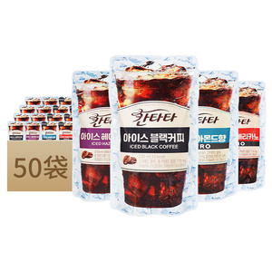 韩国原装进口乐天康塔塔冰咖啡230ml扁桃仁榛果甜美式即饮黑咖啡