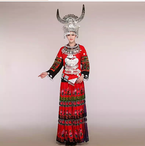 苗族侗族服装服饰 头饰帽子项圈 演出服新娘装雷山款盛装女装新品