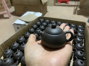 奶茶杯胶贴袖珍把把壶可开盖冒烟可定制LOGO迷你版小茶壶奶茶装饰
