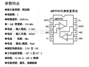 双运放 AMP9980BR 升级AMP9920AS AD8620BR OPA2132 惠威M50W