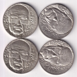 芬兰共和国1975年10马克大银币-总统乌尔霍诞生75周年(单枚价)