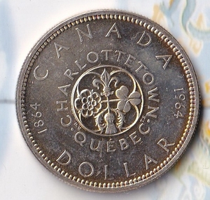 加拿大1964年银币