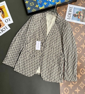 秋季新品迪奥dior ityor字母老花满印休闲西服男装薄款西装外套