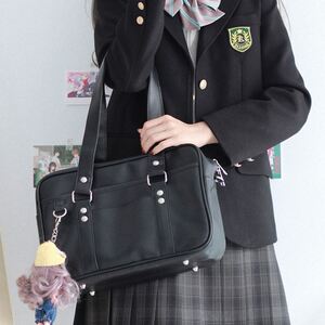 日本代购jk皮质制服包ipad包日本女高校服包 学生皮包