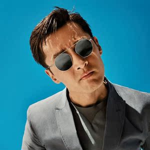 胡歌同款armani阿玛尼太阳镜时尚金属反光大框飞行员式墨镜ea2078