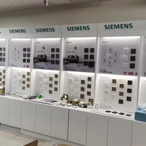 墙壁开关插座展柜展示架定做烤漆展板智能家居电器开关面板挂板柜