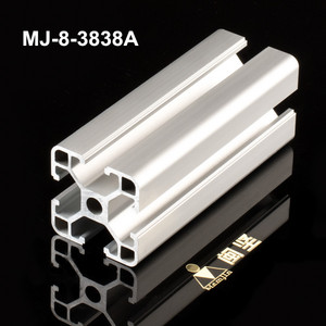 铝型材3838A工业铝型材38x38A铝合金型材 表面银白阳极氧化处理