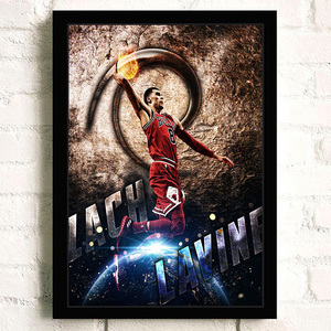 扎克拉文海报nba篮球明星公牛扣篮大赛宿舍壁纸寝室房间挂画墙贴