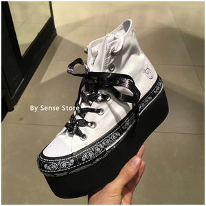匡威converse mileycyrus麦莉联名松糕增高帆布鞋562240c 563725c
