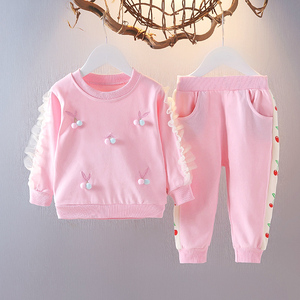 2021秋季女童套装一岁女宝宝新款两件套洋气儿童秋装婴儿秋天衣服