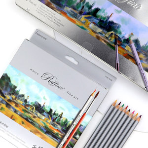 MARCO马可7120水溶性彩铅24色36色48色72色专业款马克初学者美术绘画工具学生用手绘可溶性彩色铅笔画笔套装