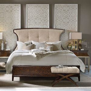 hooker胡克家具美式现代实木双人床 轻奢家用主卧婚床床头柜组合