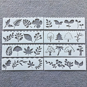 镂空画模板风景