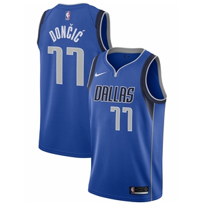 正品nike耐克东契奇独行侠小牛队77号城市版复古sw球衣背