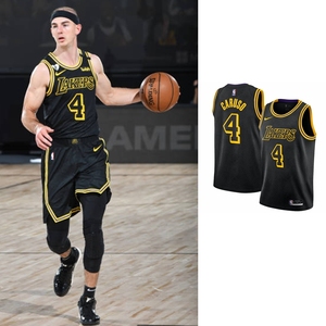 正品nike耐克亚历克斯卡鲁索湖人队科比黑金蛇纹限定sw球衣dj1433