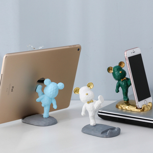 创意卡通可爱熊办公室个性桌面小摆件手机支架学生装饰品生日礼物