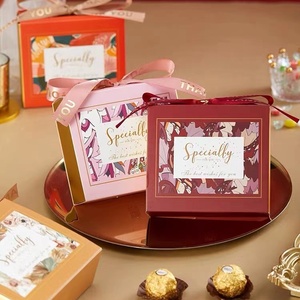 新款ins风抽屉式喜糖盒婚礼糖果礼物包装纸盒可放烟结婚喜糖礼盒