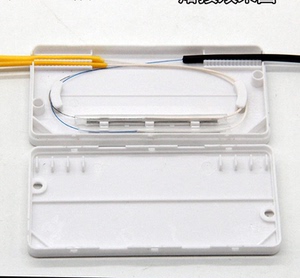 2芯皮线光缆保护盒 皮线光纤熔接盒 2进2出接续盒 热缩管接头盒
