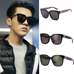 2020爆款吴亦凡同款酷奇墨镜男方形大框gg0034s古驰太阳镜女cucci