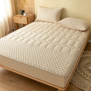 全棉纯棉床笠式褥子单件水洗棉床罩款床单夹棉全包防滑床垫保护套