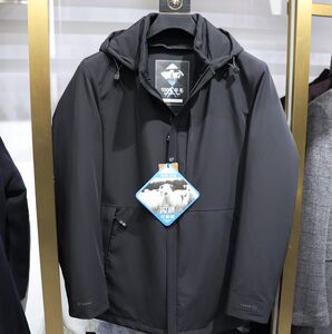 2021冬季新款琴曼男装休闲男士可脱卸帽羊毛内胆夹克外套21046