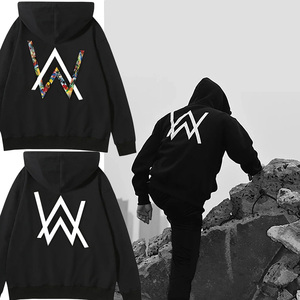 艾伦沃克同款卫衣男alanwalker秋冬加绒衣服艾兰沃克连帽外套情侣