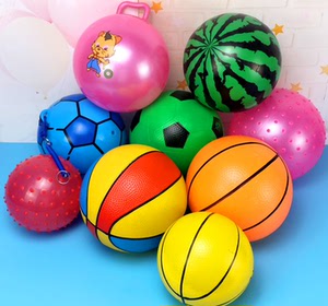 儿童篮球类玩具弹力西瓜小皮球幼儿园按摩拍拍球男孩宝宝户外玩具