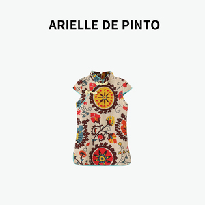 法国ARIELLE DE PINTO温柔本身~女童旗袍夏季儿童中国风复古裙子