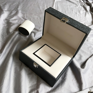 皮质男女手表盒高档房卡饰品收藏收纳盒单个手表送礼盒子订做印商