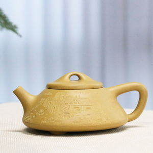 宜兴原矿紫砂壶段泥子冶石瓢毛俊兰纯手工可定制名家壶专业