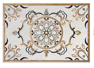 水刀加工天然大理石欧式中式拼花客厅餐厅过道玄关酒店大堂地花