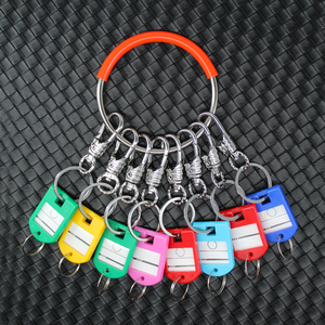 包租婆钥匙串圈环锁匙圆盘收租公收纳神器房间门钥匙防丢扣串板