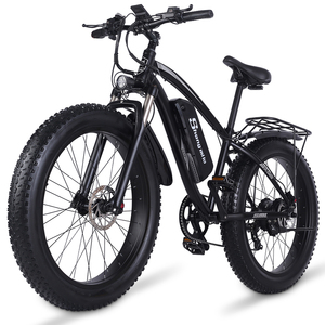 圣米洛26寸智能电动自行车4.0肥胎48V锂电池铝合金山地电助力单车