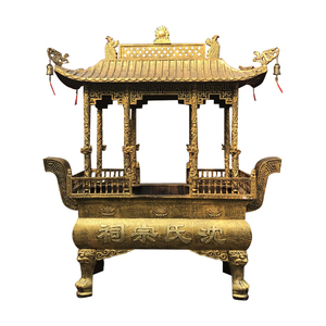 寺庙定做长方形铸铁烧香炉户外大型天地炉宗祠道观焚香炉土地庙