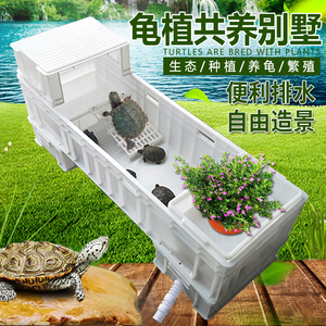 新款自由造景塑料大号养龟箱养龟缸乌龟箱乌龟缸沙池水族大型饲养