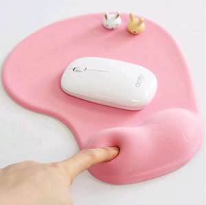 护腕鼠标垫防止鼠标手可爱卡通粉色家用办公鼠标记忆棉硅胶手腕托