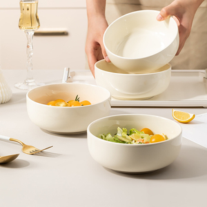 面碗家用2024新款北欧风高颜值汤碗大号饭碗创意碗碟套装餐具组合