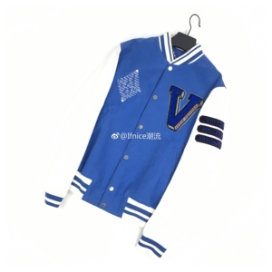 【现货】louis vuitton lv 胜利手势 字母 v 徽章 夹克 棒球衫