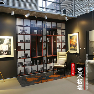 无缝艺术板墙画展展板亚麻布书画书法展示墙美术作品展览墙隔断