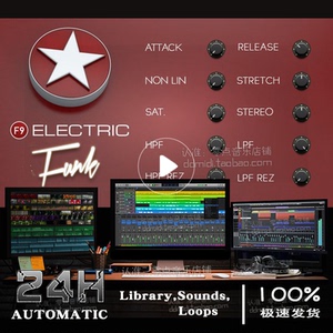 f9 electric funk retro 80s八十年代电子放克音色音源2套5.6g