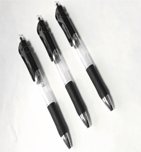 黑色按动笔壳通用按动水笔笔壳通用笔芯自动笔笔壳简约笔壳100支