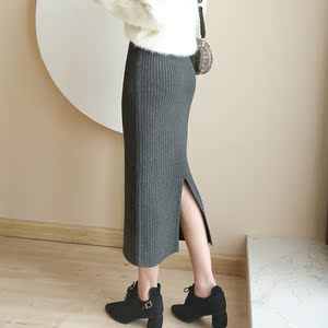 女式春秋中长直身裙