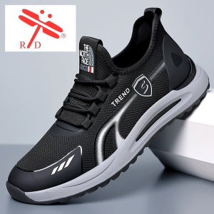 运动鞋台湾红蜻蜓男鞋夏季轻便透气鞋子休闲鞋软底减震网面跑步鞋