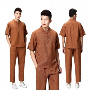 秋冬中式养生技师服spa按摩理疗技师服男女套装养生馆服务员服装
